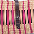 Handcrafted French Basket with Pink Stripe - Decorative, Versatile, Eco-Friendly
